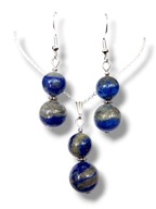 LL65 Komplet kamienie LAPIS LAZULI Czakra Trzeciego Oka