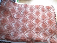 c STARY OBRUS ŻAKARD ART DECO