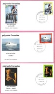 Polinezja Fr. 1993, FDC 3kop., ryby, rybołóstwo, wędkarstwo morskie