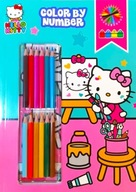 KOLOROWANKA Kolorowanie Po Numerach HELLO KITTY + Kredki