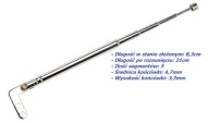 Antena teleskopowa 21 cm N006 1682# 5 segmentów 11-11-5