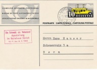 Szwajcaria, znaczki , 10 x karty pocztowe , stempel, ambulans, 1949-51