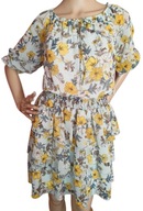 Sukienka hiszpanka na komunie chrzciny w kwiaty r. uniwersalny