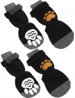 SKARPETKI DLA PSA Z RZEPEM OCHRONNE BUTY ANTYPOŚLIZGOWE NAKŁADKI NA ŁAPY L