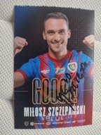 Zdjęcie 10x15 autograf Piast Gliwice Gol Miłosz Szczepański sezon 2024/25