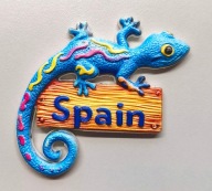 Magnes na lodówkę ceramiczny HISZPANIA SPAIN JASZCZURKA C90