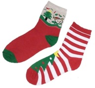 Skarpetki świąteczne młodzieżowe 35/38- 2 pary