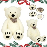 DUŻY MIŚ PLUSZOWY 140 cm TEDBI PLUSZOWY MASKOTKA PREZENT NA ŚWIĘTA BEŻOWY