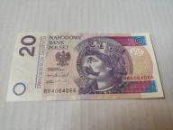 20 zł 2016 menniczy banknot seria BR4064066