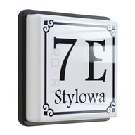 LED PODŚWIETLANY numer na dom tabliczka adresowa L