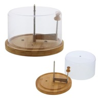 Krajalnica do sera z pokrywką Ø22 cm bambus stal nierdzewna Kesper