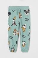 H&M JOGGERSY SPODNIE DRESOWE MICKEY MIKI 122