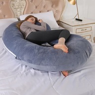 PODUSZKA CIĄŻOWA TYP C DO SPANIA ROGAL DLA KOBIET W CIĄŻY NICEKIDS