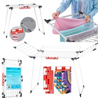 SUSZARKA NA PRANIE STOJĄCA BIAŁA BALKONOWA SKŁADANA DO UBRAŃ BIELIZNY XXL