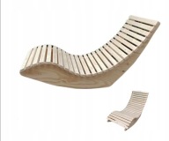 LEŻAK DREWNO SUROWE BEZBARWNY OGRODOWY TARAS PLAŻA OGRÓD