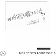 WENTYLATOR ALTERNATORA MERCEDES A0001558518