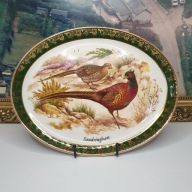 Wedgwood “Sandringham” – duży półmisek ovalny z bażantami – 30 cm