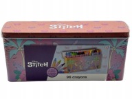 Kredki świecowe szkolne dla dzieci Disney Stitch 96 szt.