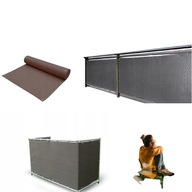 OSŁONA NA BALKON 1x5m UV 95% BALKONOWA TARAS SIATKA PRZECIWSŁONECZNA 180g