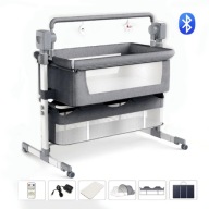 Łóżeczko Kołyska dla Niemowląt Elektryczna Automatyczna BT Pilot Składana