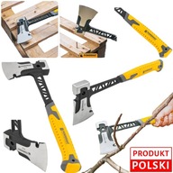 3W1 MAŁA TRWAŁA CIESIELSKA SIEKIERA Z HARTOWANEJ STALI Z MŁOTKIEM I KLUCZEM