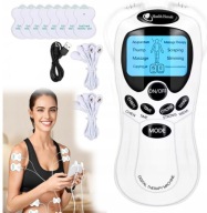 Elektrosymulator masażer mięśni nerwów TENS EMS prądy elektrody 8 trybów