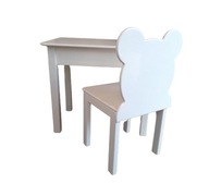 Stolik i krzesełko miś drewniane 92-116