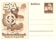 TRZECIA RZESZA -postkarte ozdobna -SWASTYKA SA