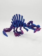 Figurka Szkielet Spinosaurus 30cm + rybka - Model Kolekcjonerski Druk 3D