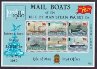 1980 Wyspa Man 150 lecie wyspy Mi blok 3 **