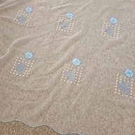 Tkanina/ kupon organtyna haftowana,s470 x 110w, 4x@