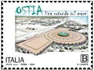 Włochy 2024 Znaczek 4665 ** promenada turystyka morze architektura molo