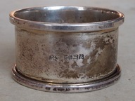 Srebrny serwetnik. - ang. próba srebra