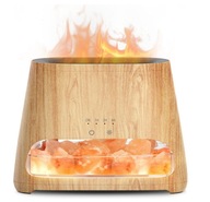 Dyfuzor Zapachowy 2w1 Lampa Solna Nawilżacz Olejki Efekt Płomienia 150ml