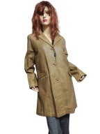 płaszcz skórzany ocieplany z odpinaną podpinką 40 nowy