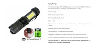 Mini akumulatorowa lampa LED latarka użyj XPE +
