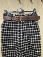 Spodnie kratka czarne, flanela bawełna L/XL Italy !!!