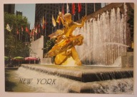 Rockefeller Plaza, New York City, Prometheus Statue - NOWY JORK - USA