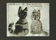 JÓZEF WILKOŃ Ilustracja KOTY reprodukcja BESTIARIUM WILKONIA