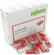 WAGO Szybkozłączka na drut 4x0,5-2,5 mm 2273-204 100 sztuk