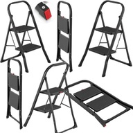 Drabina domowa lekka składana stalowa drabinka schodki 2 stopnie HIGHER CZ