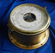 BAROMETR i TERMOMETR SCHATZ MARYNISTYCZNY JACHT HI-END duży