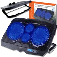 PODSTAWKA CHŁODZĄCA LAPTOPA GAMING 17 LED CICHA 4 WENTYLATORY USB NOWA HIT!