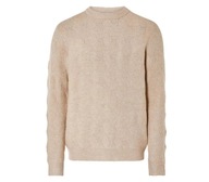 LIVERGY beżowy SWETER z grubej dzianiny ciepły XL 56/58 NOWY