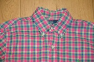 Ralph lauren koszula w kratę r.S róż-zieleń