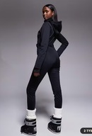 Asos 4505 KOMBINEZON NARCIARSKI Czarny Softshell XXS