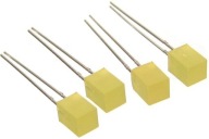 Dioda LED 5x5mm 10mcd żółta - 4 sztuki