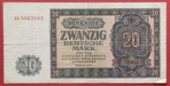 NIEMCY 20 MAREK 1955, NRD/DDR !!! Przyzwoity stan !!!