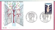 Francja 1970 FDC wojna, wyzwolenie obóz koncentracyjny, 25 rocznica