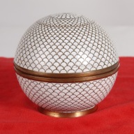 Piękne puzderko - kula Cloisonne l. 70/80 XX w.